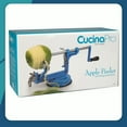 thumbnail image 5 of CucinaPro Éplucheur de Pommes - Fonte Chromée Longue Durée avec Ventouse de Comptoir, Turquoise, 5 of 5