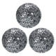 thumbnail image 1 of Uxcell 3Pcs Bolas de Vidrio Decorativas de 3.15 pulgadas, Bolas de Centro de Mesa, Bolas de Vidrio Mosaico para Decorar Cuencos, Plata Negra, 1 of 5