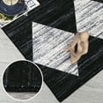 thumbnail image 7 of Hasoo Moroccan Rug for Living Room 8x10 Distressed Washable Rugs Geometric Carpet for Bedroom, Black, 7 of 7