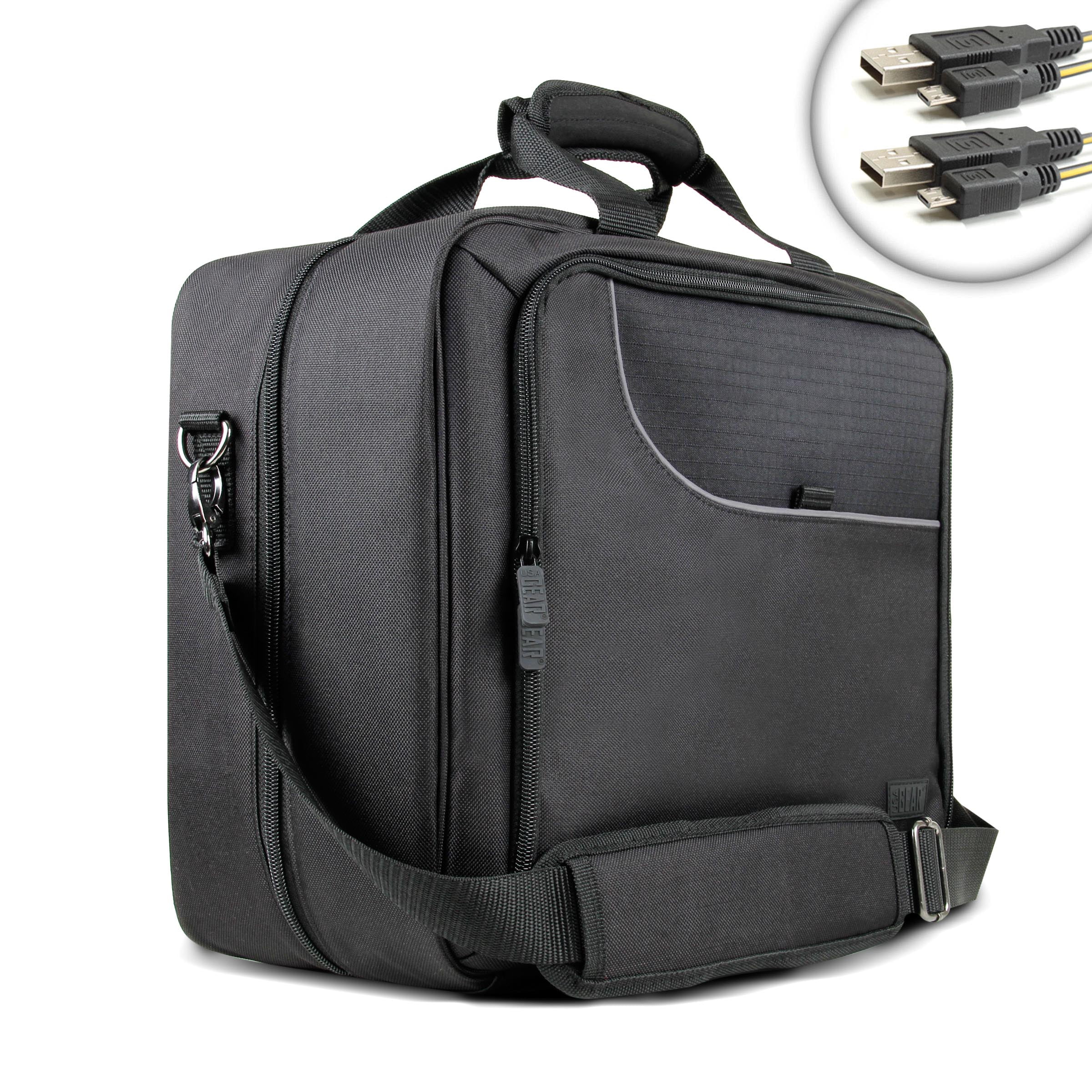 USA Gear Laptop Travel Case w/Carrying Strap, Padded Scratch-Resistant ...