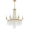 thumbnail image 2 of 6 Light Chandelier-Antique Gold Finish    -Traditional Installation Crystorama Lighting Gab-B7306-Ga, 2 of 7