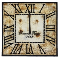 De Kulture Handcrafted Recycled Wooden Vintage Finish Wall Clock Large Collectible Timepieces, 60 CMS Diameter