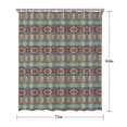 thumbnail image 5 of Boho Blue Ethnic Pattern with Star Motifs Shower Curtain 72"x84" ,Bathroom Decorative Shower Curtains Set with 12 Hooks,Modern Waterproof Washable Shower Curtain, 5 of 6
