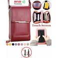 thumbnail image 5 of Pinklizecosh Touchscreen Crossbody Phone Wallet, Women Purse with Phone Window, 5 of 7