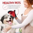 thumbnail image 5 of Pet Grooming Glove for Dogs & Cats - Massage & Deshedding Brush with 259 Silicone Tips - Pair of Efficient Pet Hair Remover Mitts for Long & Short Fur - Adjustable One Size Fits All, 5 of 7