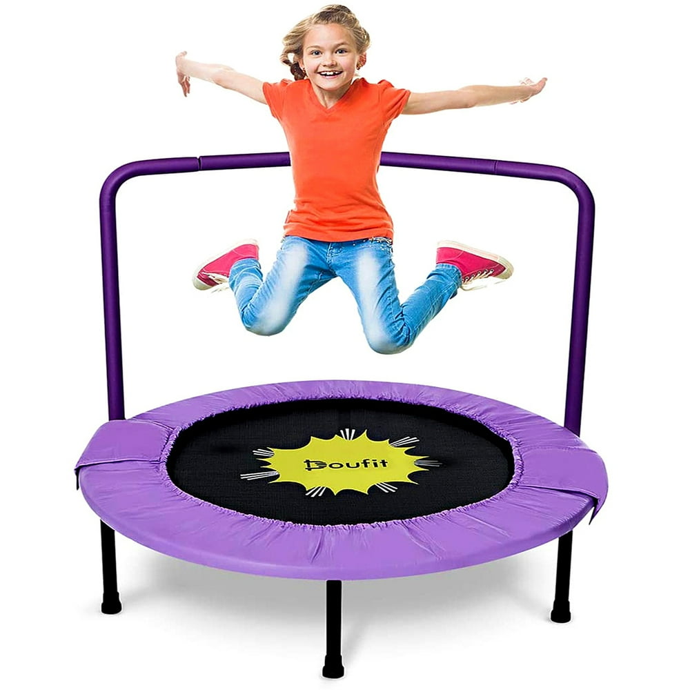 Doufit Trampoline for Kids and Adult With Handlebar, 36" Kids Mini