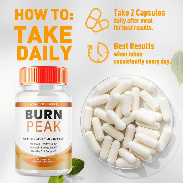 Burn Peak Advanced Formula Pills Supporting Energy and Healthy Lifestyle  BurnPeak 180 Capsules - Walmart.com