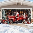 thumbnail image 3 of Garage Buddy Christmas Decoration 8x7 FT, Snow Santa Garage Door Cover for Outdoor Holiday Decor, Merry Christmas Yard Hanging & Photo Backdrop, 3 of 3