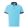 thumbnail image 3 of YDLCAFD Men's Shirt Button Up Turn Down Lapel Solid Color Short Sleeve Sports Shirt, 3 of 9