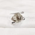 thumbnail image 5 of Natural Herkimer Diamond Ring, Rough Herkimer Diamond Ring, Birthstone, Cross Band, 925 Sterling Silver, Womens Ring, Christmas, Thanksgiving, Handmade, Statement Jewelry, Rough Gemstone Jewelry, 5 of 5
