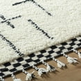 thumbnail image 6 of Hauteloom Yukia Wool Living Room, Bedroom Area Rug - Bohemian, Transitional - High Pile - Ivory, Charcoal, Jet Black - 9' x 12', 6 of 6