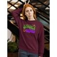thumbnail image 2 of Spooky Vibes Sweatshirt Women -Image by Shutterstock, Female 5X-Large, 2 of 4