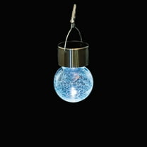 2 1/4" x 3 1/2" Glass Ball Solar-Powered Hanging Lights Set - 6 Pc.