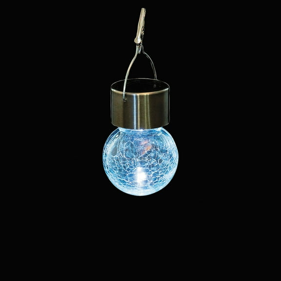 2 1/4" x 3 1/2" Glass Ball Solar-Powered Hanging Lights Set - 6 Pc.