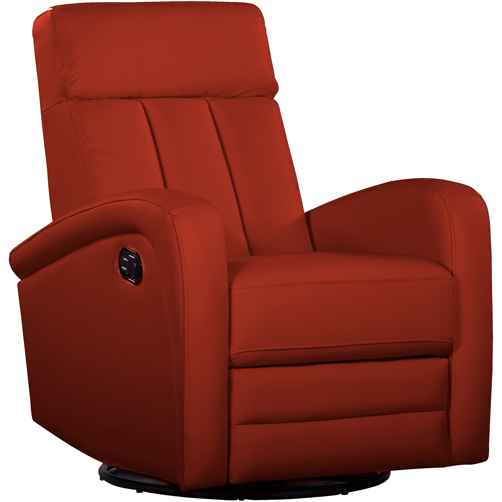 Shermag Motion Glider Swivel Recliner, Leather, Red - Walmart.com