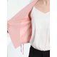 thumbnail image 5 of INSPIRE CHIC Chaqueta estilo cárdigan con frente abierto elegante para mujer, chaqueta recortada de oficina de trabajo Rosa L, 5 of 5