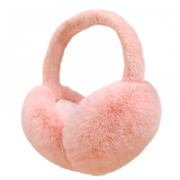 TELOLY Ear Muffs,Cozy Fleece Interior Ear Muffs for Kids,Long-Lasting Warmth Womens Ear Muffs,Pink