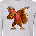 thumbnail image 4 of Inktastic Dabbing Turkey Thanksgiving Long Sleeve Youth T-Shirt, 4 of 5