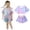 Blue, variant on TAIAOJING Baby Girl Clothes Cotton Printed Top Casual 2PC Set Fall Outfits 5-6 Years