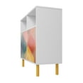thumbnail image 6 of Retro Sideboard from Engineered Wood in White and Multi Color Red Yellow Blue, 6 of 10