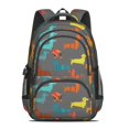 thumbnail image 2 of Dachshund Pattern Black Pattern Cute School Backpack Bag with Padded Back and Adjustable Shoulder Straps 16.9 X 12.6 X 5.9 Inches, 2 of 5