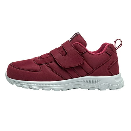 

adviicd Sneakers For Women Couple Models Women s Middle Aged And Elderly Light And Comfortable Non Slip Hook Loop Neon Womens Sneakers