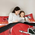 thumbnail image 5 of Erosebridal Football City Comforter Sets Queen Size,American Football Sport Comforters & Duvets,Tampa City Bedding Queen Comforter Set,Stylish Bedroom Decor Reversible，3-Piece, 5 of 8