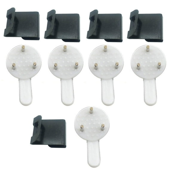 100pcs Black Photo Painting Frame S Hook Holder Movable Hanger with 100pcs Photo Clock Frame Hook Hanger Seamless Needle Wall Mount Picture Nail for Phone Frame