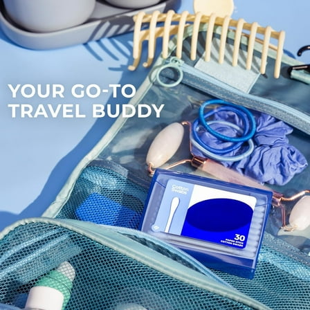 Swabs Travel Pack,30 Count, Pack of 1 blue