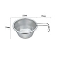 thumbnail image 3 of Tazón Sierra de acero inoxidable para exteriores, vajilla para tazas de café para acampar y Picnic (4 unidades) Likrtyny Para estrenar, 3 of 9