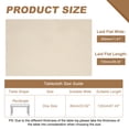 thumbnail image 2 of Mantel Ajustado Uxcell con Borde Elástico, Cubierta de Mesa Rectangular Impermeable y Estirable para Mesa de 24 x 47 Pulgadas, Interior y Exterior, Restaurante, Fiesta, Beige, 2 of 6