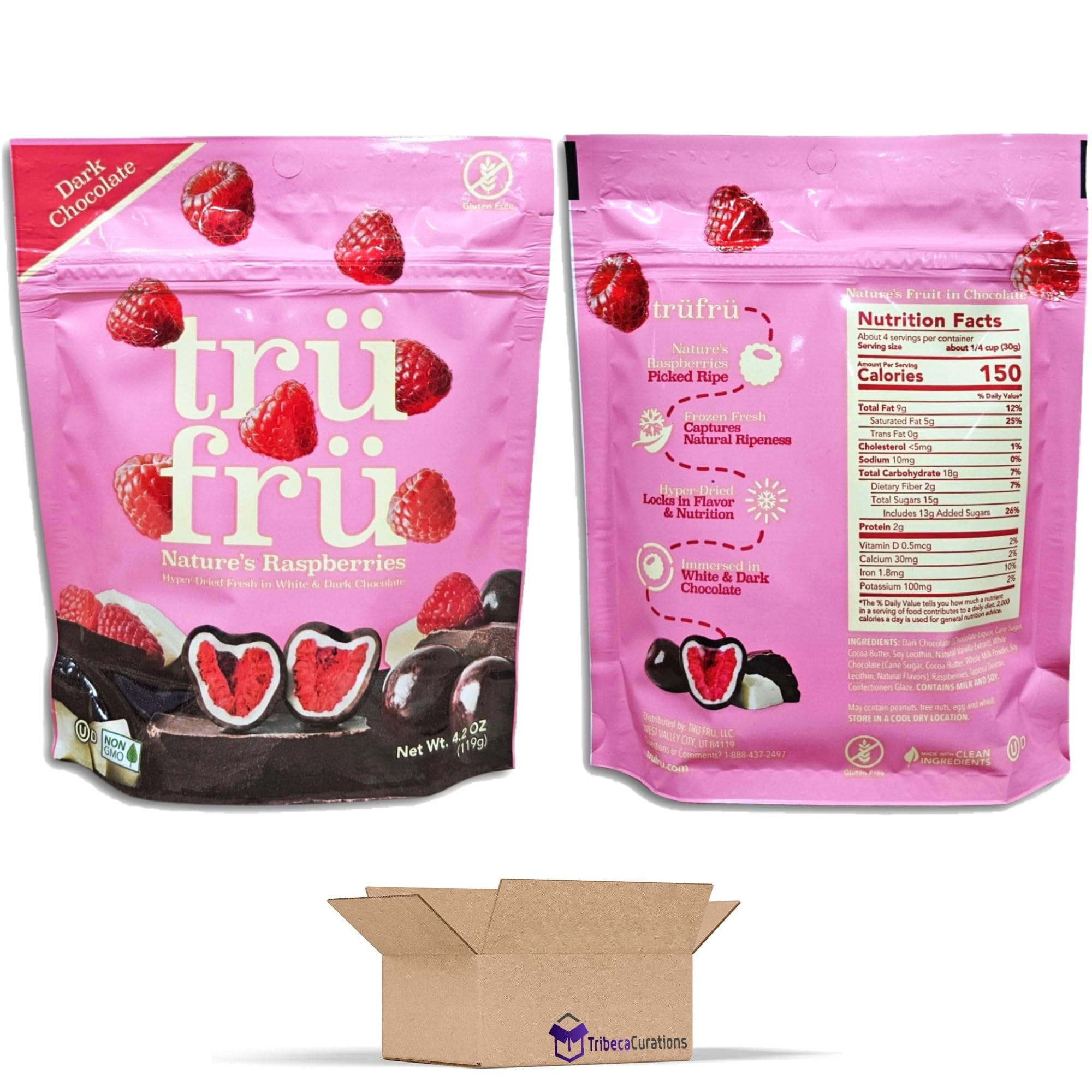 Tru Fru Variety Pack - Hyper-Dried Fruit Covered in Dark