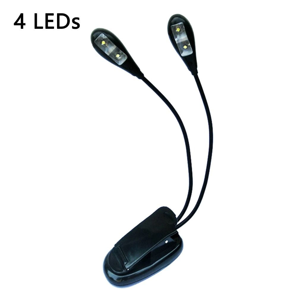 USB Or AAA Battery Clip Lamp With Clip Table Lamp Reading Lights 2/4/8