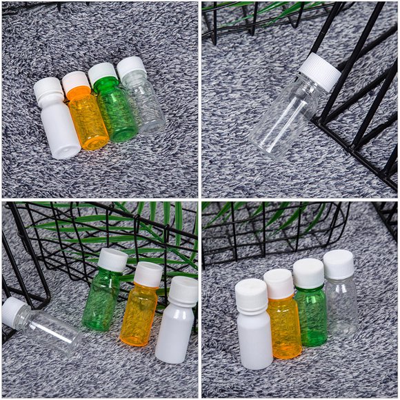 FUEENIRVA 30pcs Sample Containers PET Random Color for Storage in Laboratories