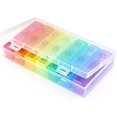 thumbnail image 1 of CARBONLIKE Portable Am/pm Travel Pill Box Case (7 días / 3 veces al día) con regalo separado ZefeiWu 8390615483476, 1 of 1