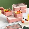 thumbnail image 1 of Boovnll Bento Box with Lid， Stackable Leak-Proof for Bento Box Adult Kids Dishwasher Safe, Drop-Proof, Portable, Work Sports Camping Potlucks Bento Box for Kids Adult, 1 of 8