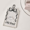 thumbnail image 3 of Clear Acrylics Photo Card Holder with Beads Chain 3Inch Photo Card Covers Card Sleeves Water Resistant Photo Card Case, 3 of 8