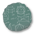 thumbnail image 1 of Coussin de Décoration Géométrique Mathématique Formule Calcul Rond Coussin de Décoration, 1 of 3