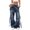 Blue, variant on SwiftWear Women's Vintage Baggy Cargo Jeans Distressed Denim Workwear Pants with Multiple Pockets, Comfortable wide Leg Casual Trousers S-2XL