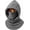 A-gray, variant on One-piece Flannel Warm Mask Hat,3-in-1 Winter Balaclava Mask for Cycling and Skiing,Gift for Men and Women