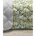 thumbnail image 3 of Nature Down Alternative Comforter, Exotic Lemon Tree Branches Yummy Delicious Kitchen Gardening Design, Microfiber Quilt for All Season, 5 Sizes, Fern Green Yellow White, by Ambesonne, 3 of 3