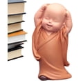 thumbnail image 5 of Muñeco pequeño monje, estatua de Buda para niños - Lindas estatuas de monje de Buda de resina, centro de mesa JAMW Sencillez, 5 of 5
