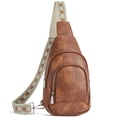 thumbnail image 1 of Bolso bandolera BOSTANTEN de piel marrón para mujer, 1 of 8