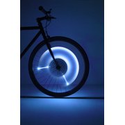 Spin Brightz LED Bicycle Spoke Tube Lights, Weather-Resistant, for 1 Wheel, Blue