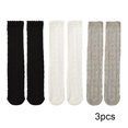 thumbnail image 3 of Godderr 3 Pairs Kids Toddler Knee-High Socks for Girls Cotton Thigh High Socks Solid Color Mesh Socks Summer School Uniform Leggings, 3 of 7