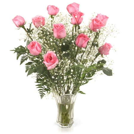 Elegant Pink Long Stemmed Roses
