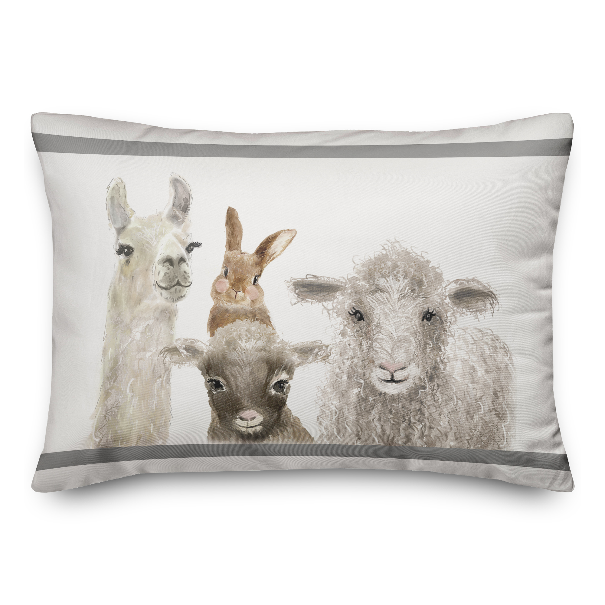 Creative Products Baby Barn Animals 20 x 14 Spun Poly Pillow