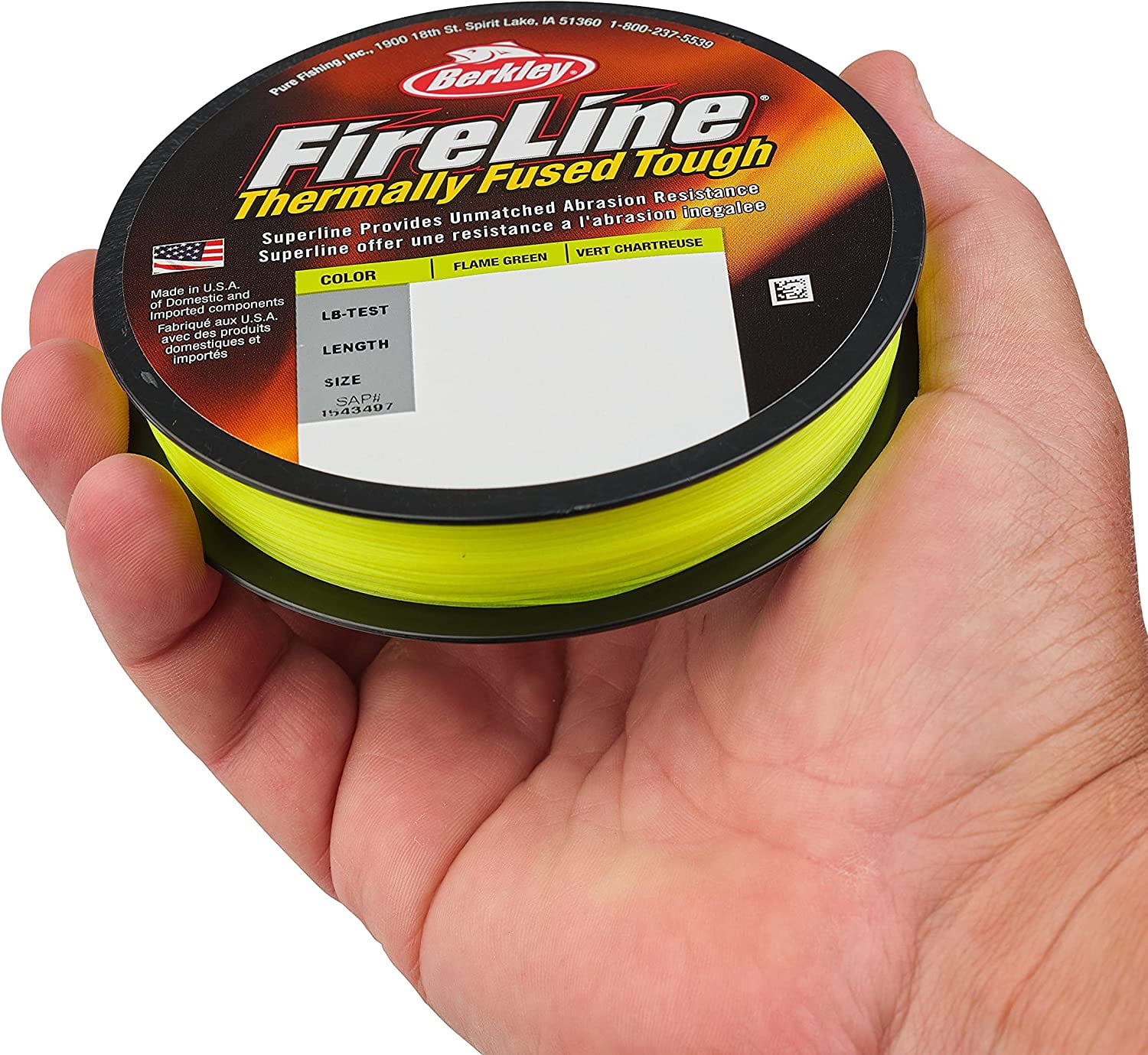 (125 Yards 10 Pounds Flame Green) - Berkley FireLine Superline Fishing Line  for sale online