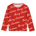 thumbnail image 7 of BaoFuBaoMei Funny Graphic Tees Boys Girls Christmas Merry Christmas Long Sleeve Pullover Shirt Slim Crew Neck Fall Clothes for Christmas Dinner Vacation Holiday, 7 of 7