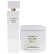 Elizabeth Arden White Tea , 2 Pc Gift Set 3.3oz EDT Spray, 13.5oz Body Cream